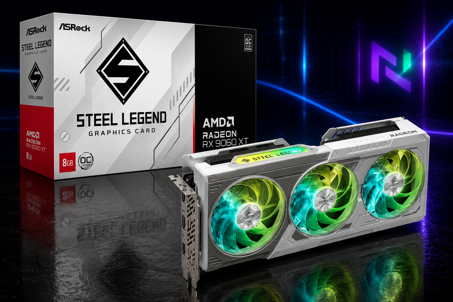 ASRock RX 9060 XT Steel Legend 16 GB DDR6