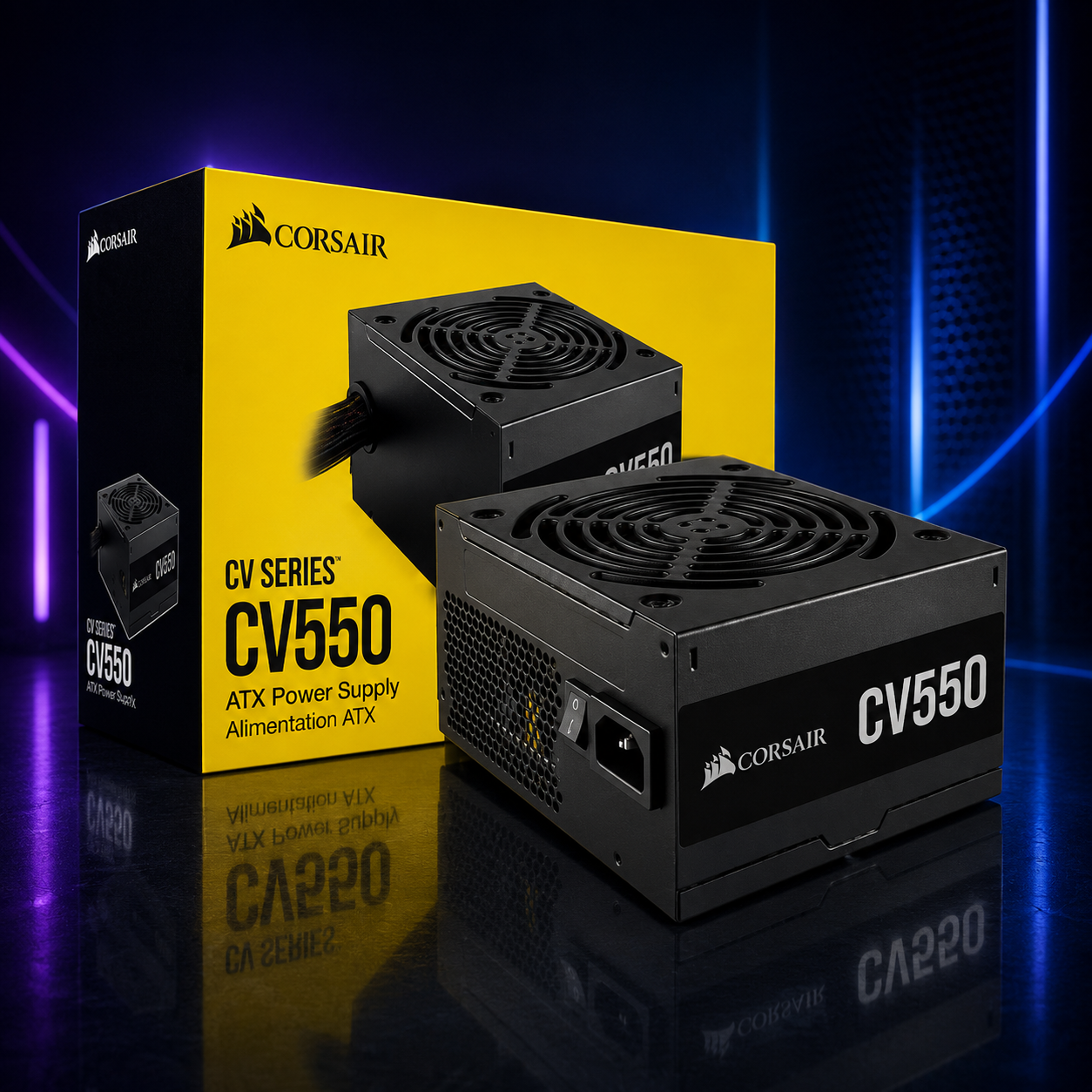 Fuente de poder Corsair CV550 550 W 80 Plus Bronze