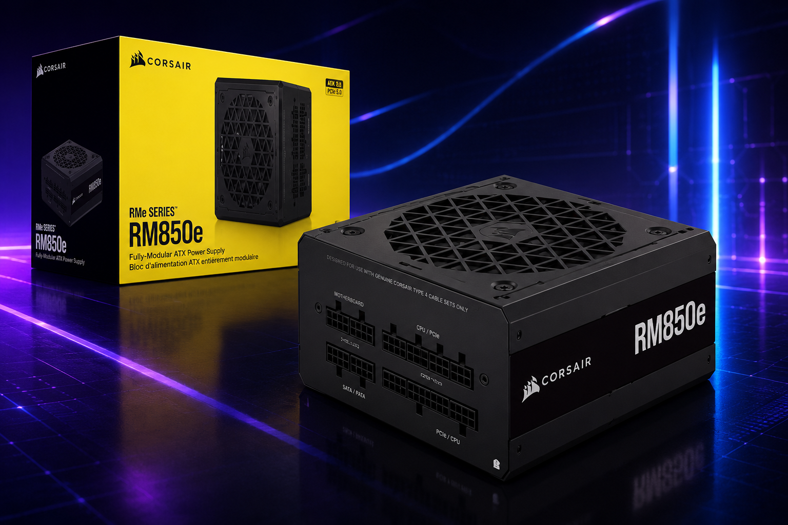 Fuente de poder Corsair RM850E 850 W 80 Plus Gold