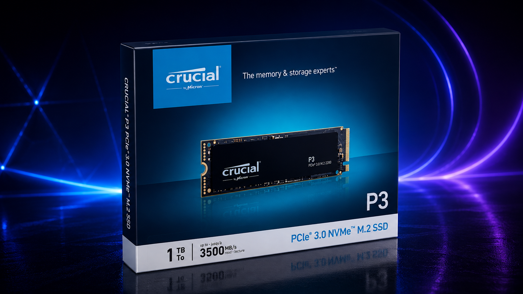 SSD Crucial P3 1 TB NVMe