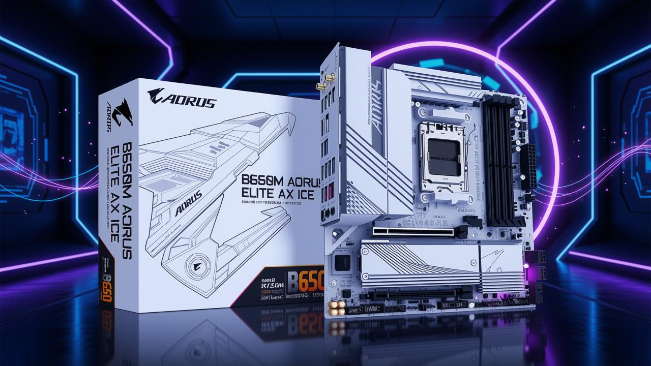 Gigabyte B650M Aorus Elite AX Ice