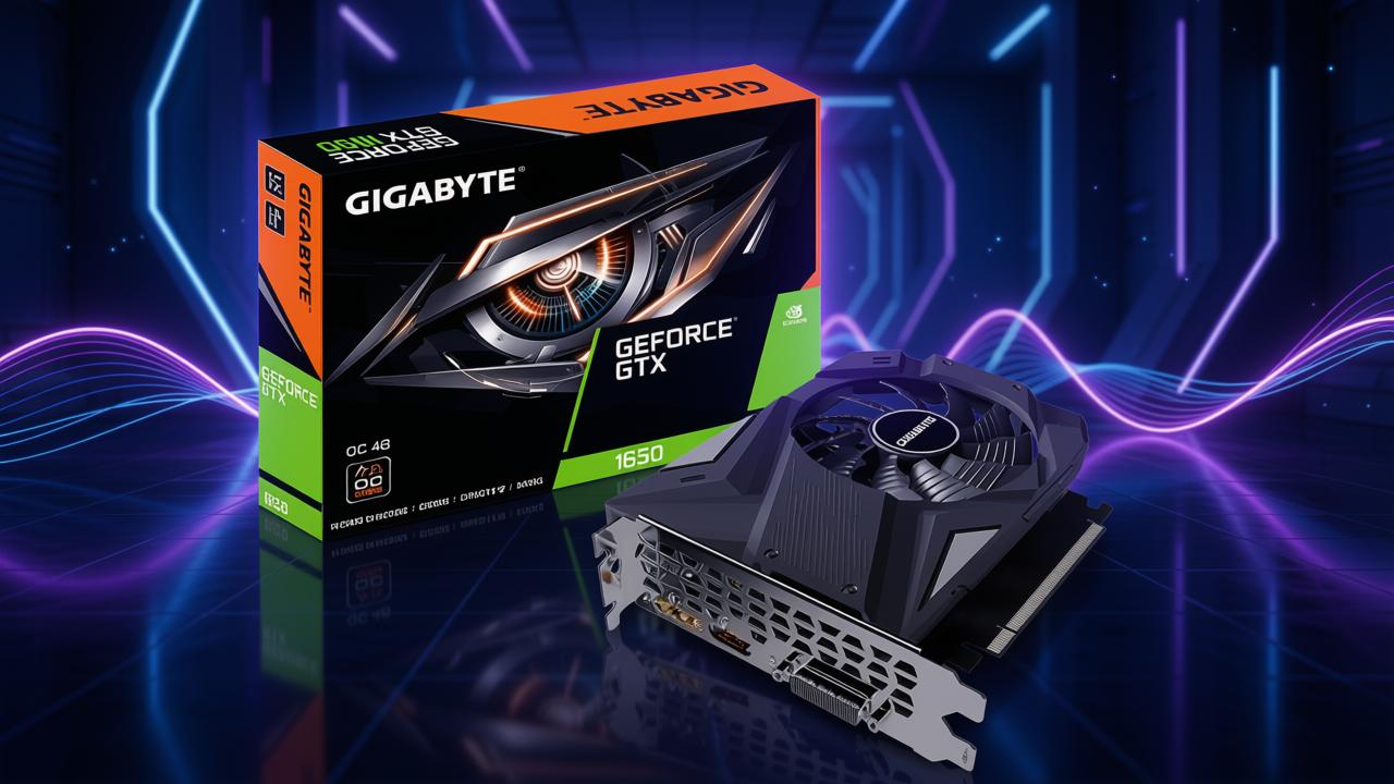 Gigabyte GTX 1650 4 GB DDR6 OC 2 Fan LP