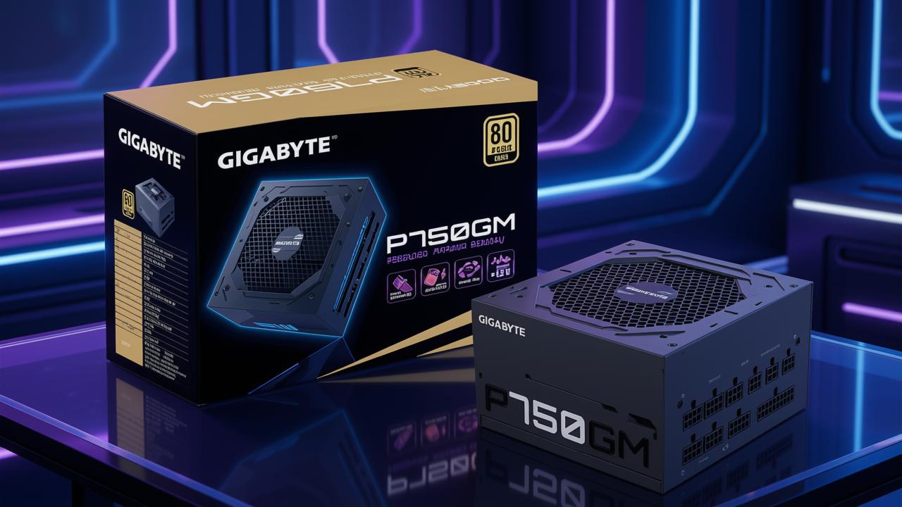 Fuente de poder Gigabyte P750GM 750 W 80 Plus Gold