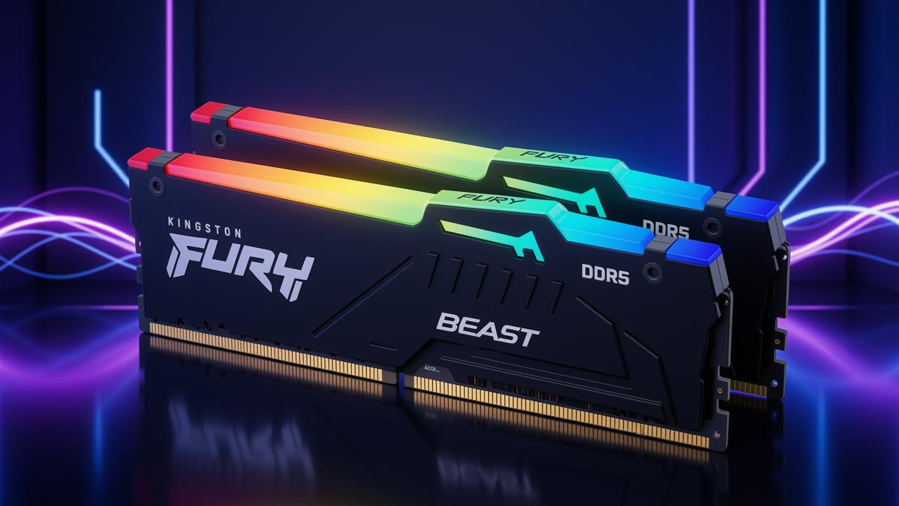 Memoria RAM Kingston Fury Beast RGB 16 GB DDR5 6000